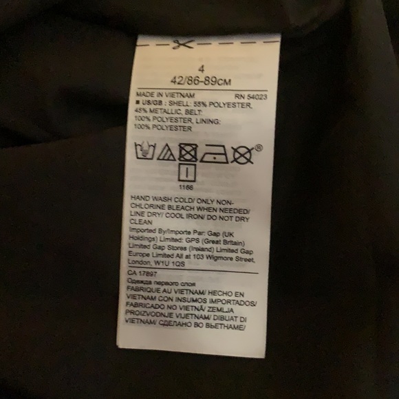 Banana Republic Metallic Faux Wrap Dress -NWT - Picture 7 of 11